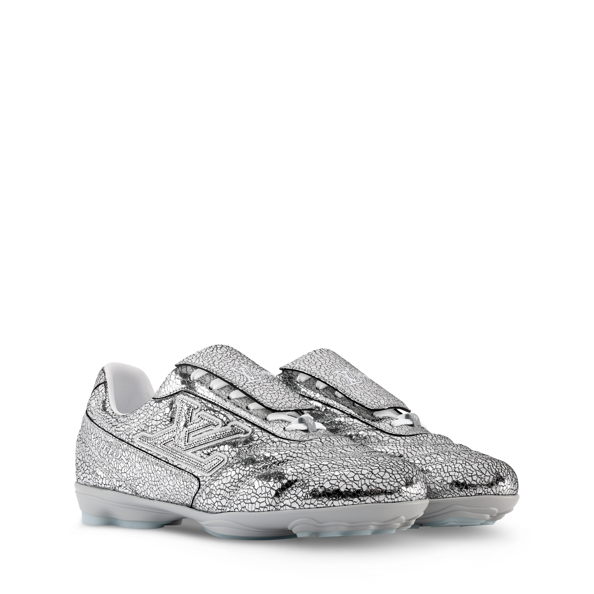 LV Footprint Soccer Trainers - Luxury Silver | LOUIS VUITTON
